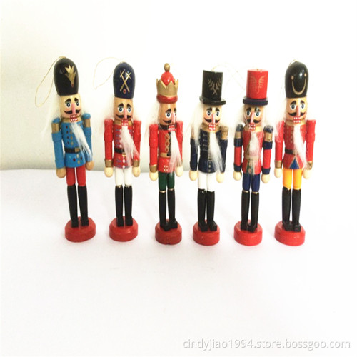 2017 moving christmas decorations with 32cm wooden Nutcraker